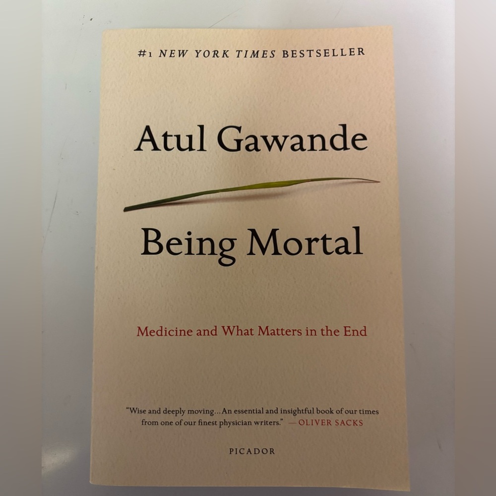 Being Mortal by Atul Gawande Paperback Book